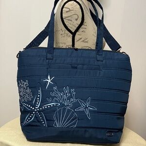 Lug Apollo Tote Bag in Star Shells Navy